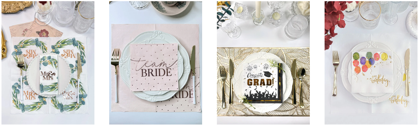 Party Printed Paper Napkins