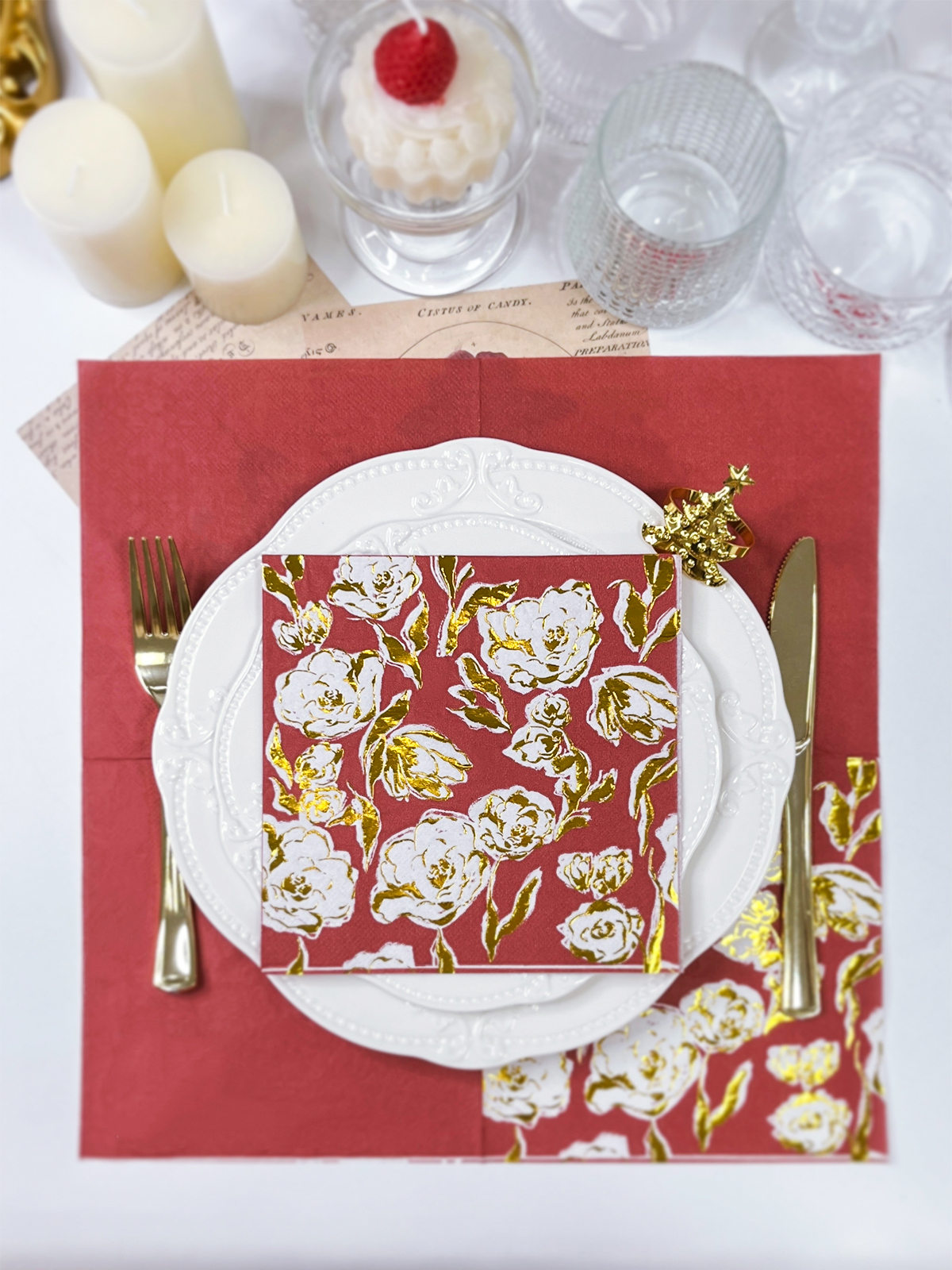 Furong Custom Paper Napkins Wedding Help Beautify Table Settings And Create Distinct Styles For Wedding Banquet Scenes