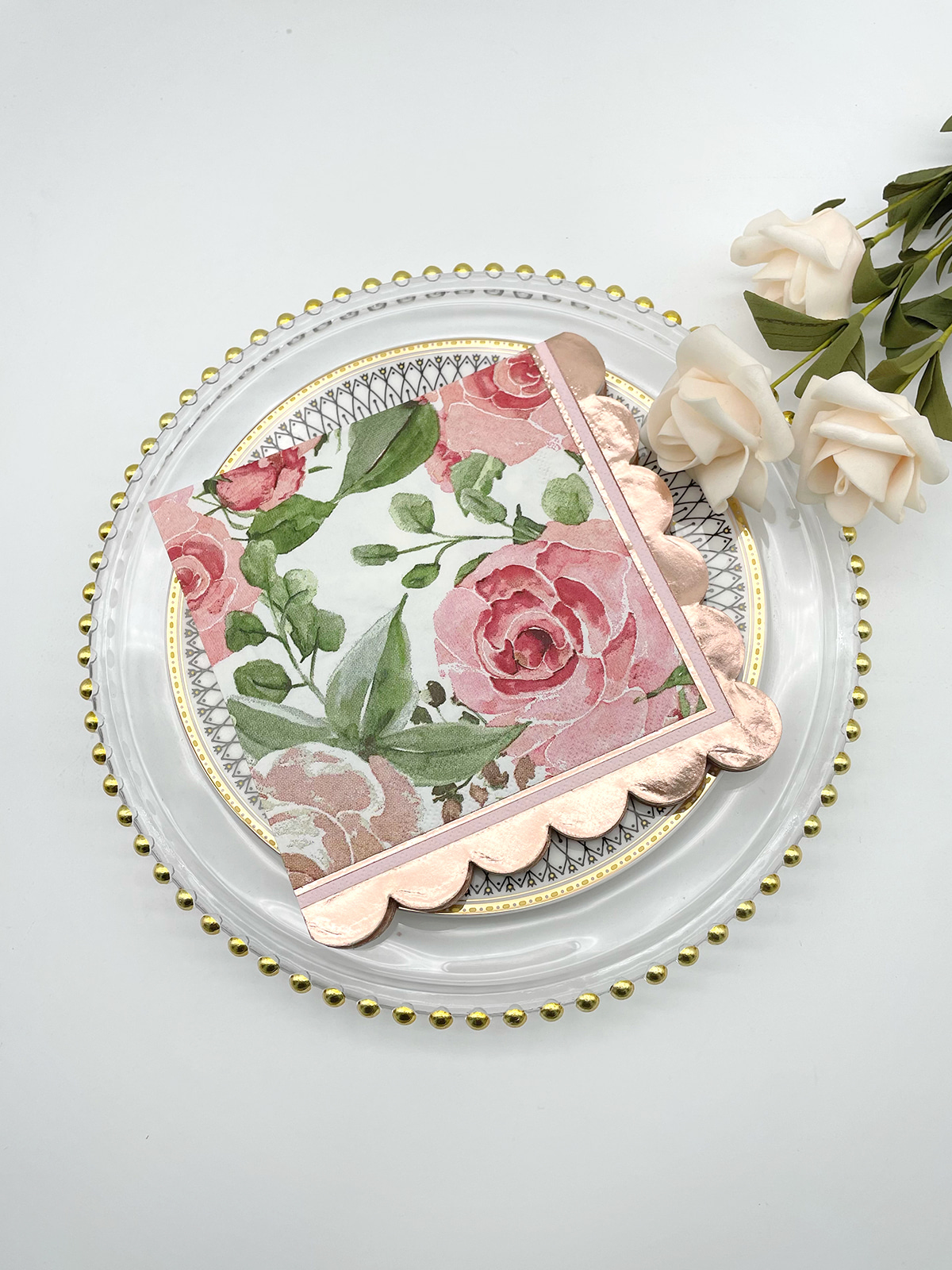 Custom Foil Napkins Furong Personalized Decorative Foil Stamped Napkins