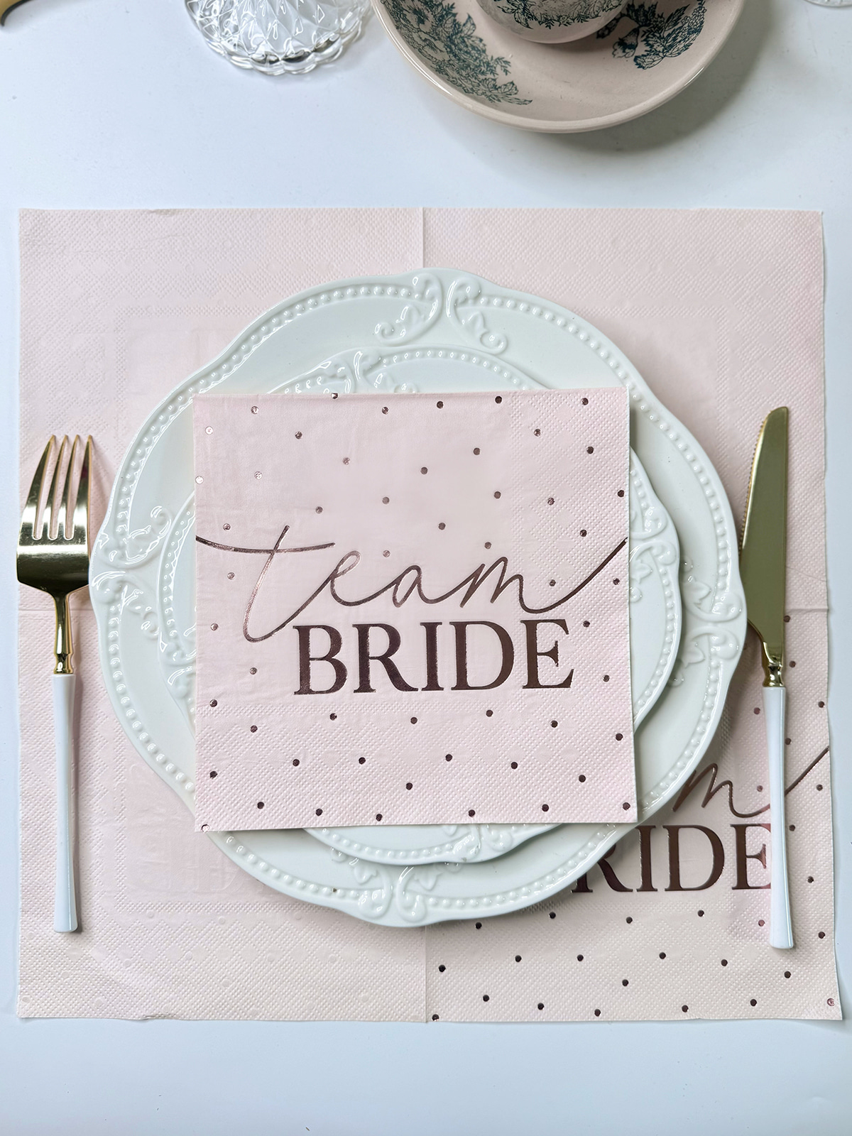 Foil Stamping Napkins | Furong Metallic Foil Embossed Paper Napkins