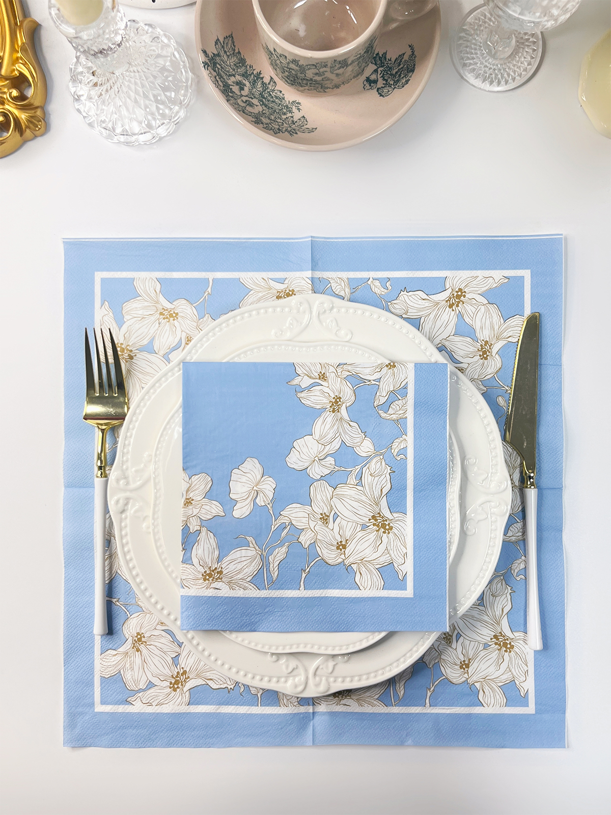 Furong Printed Table Napkins For Wedding And Party Table Decor