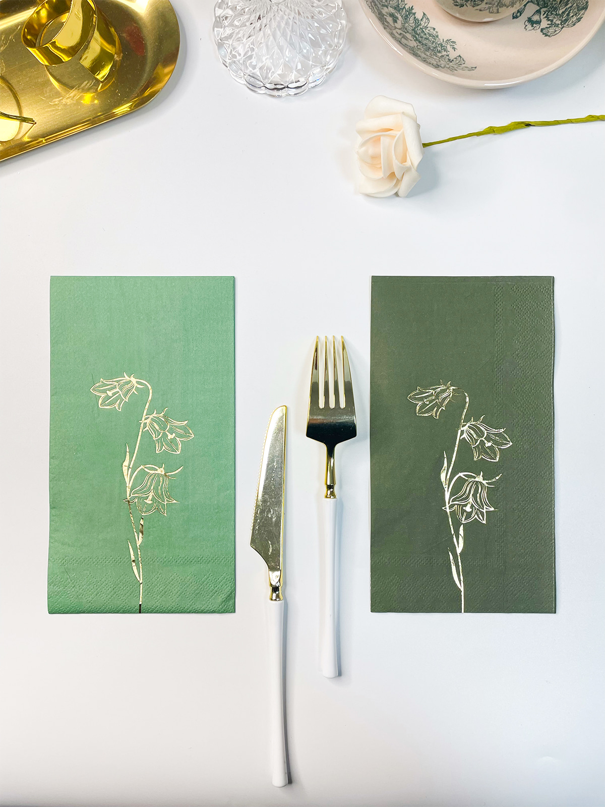 Furong Decorative Foil Printed Napkins For Event Packaging